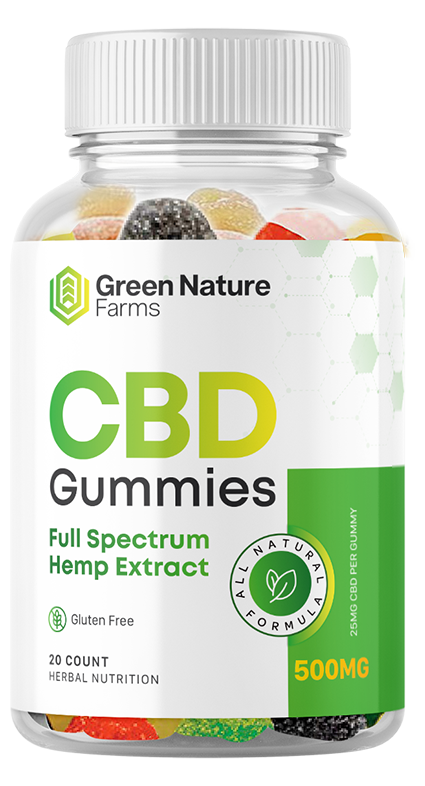 Green Nature Farms CBD Gummies 500mg bottle
